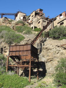 Abandoned mine shaft on Italian island Elba