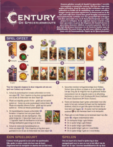Nederlandse spelregels van bordspel Century De Specerijenroute