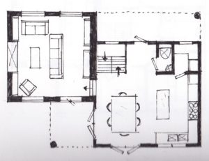 House plan tower with annex