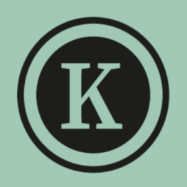 Kim Somberg: Tekst en Redactie logo K licht groen medium