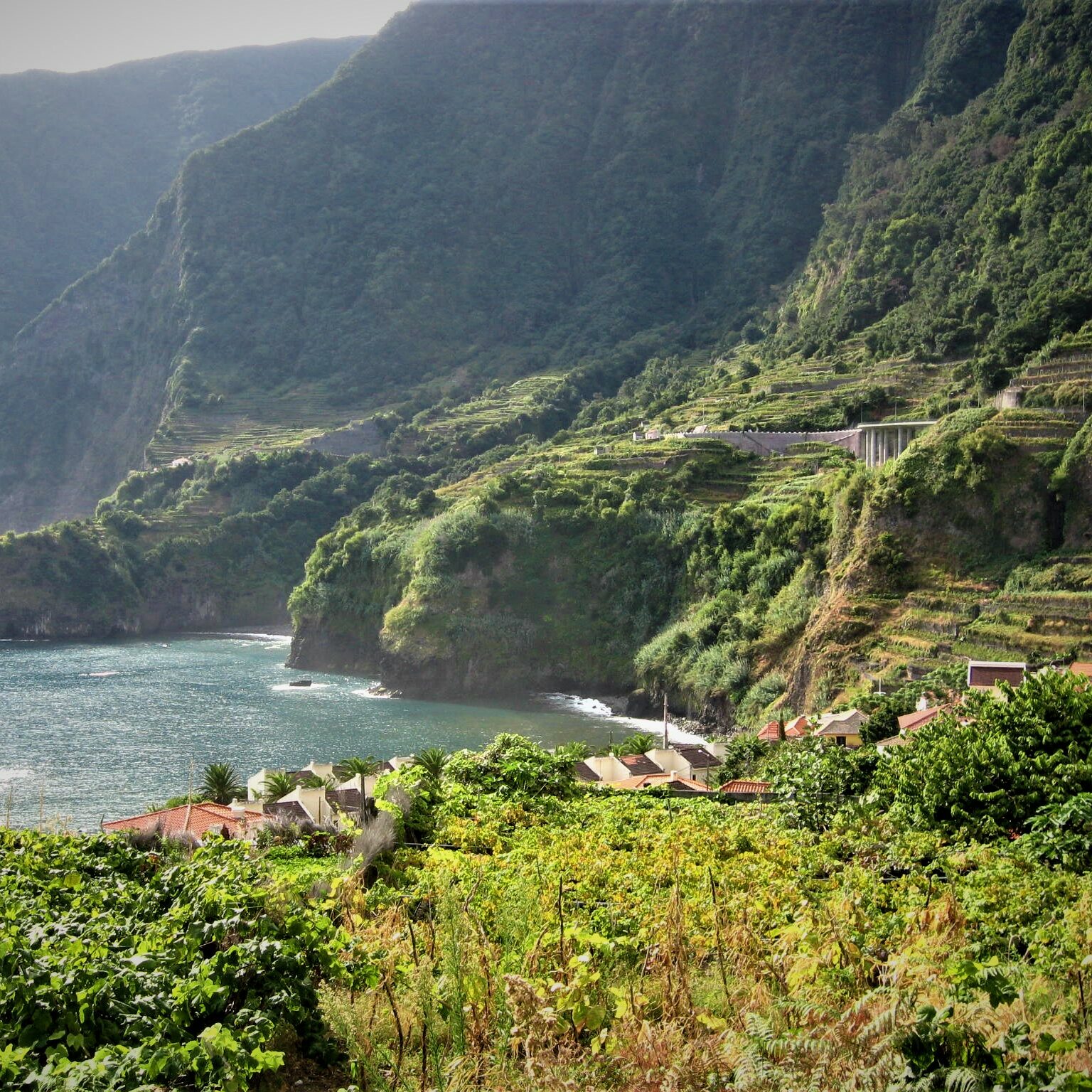 Madeira beautiful coast near Seixal