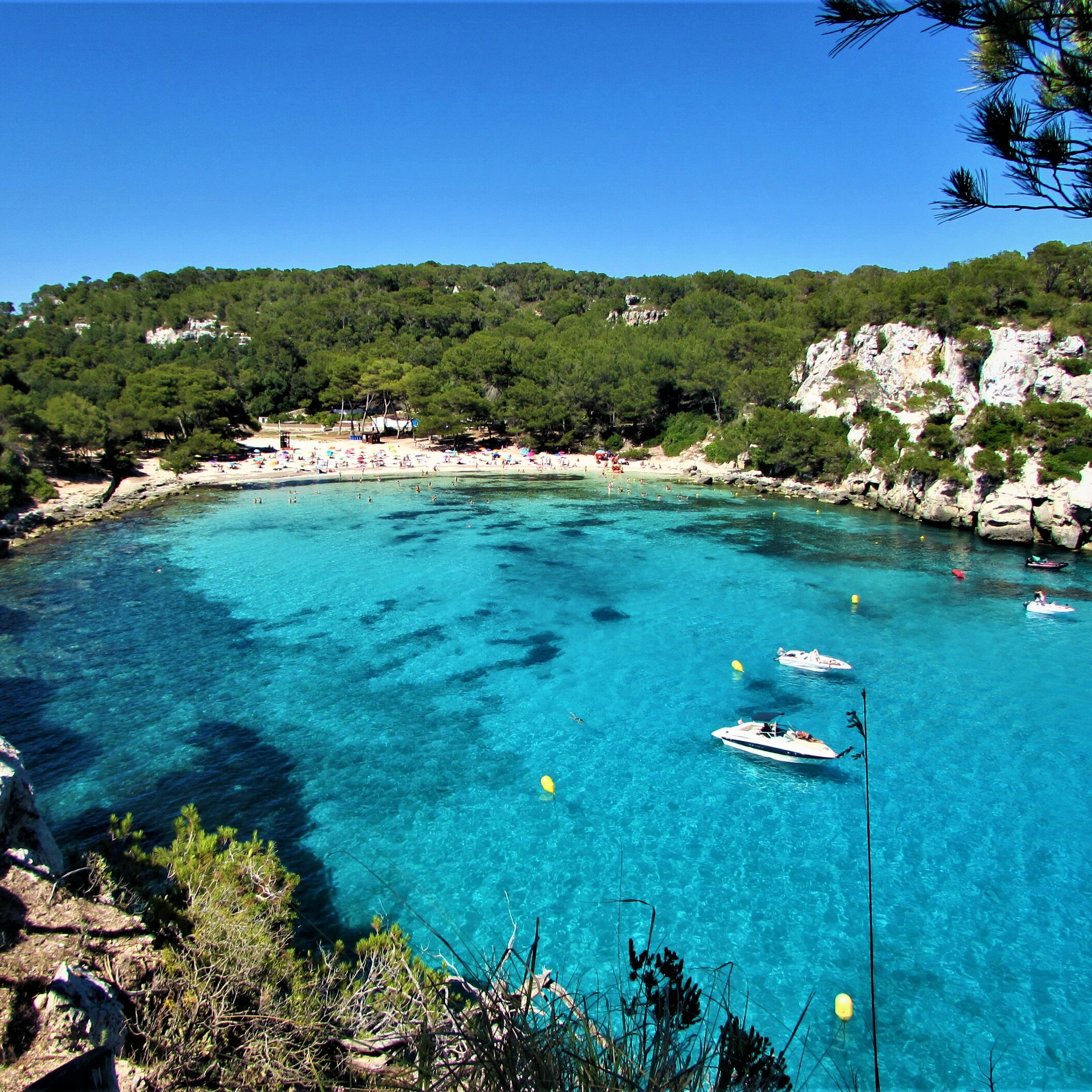 Menorca beach Cala Macarella bay