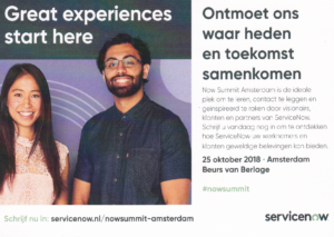 ServiceNow Now Summit Amsterdam kaart groot