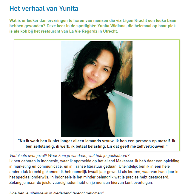 Taal Doet Meer blog Het verhaal van Yunita